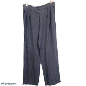 Jil Sander Lagenlook Linen Wide Pants Gray Size 6